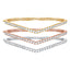 ALLURE STERLING SILVER & WHITE CRYSTAL BANGLE SET