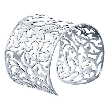 Allure Filigree Stainless Steel Bangle