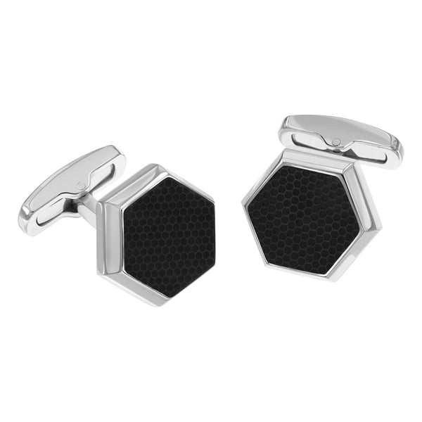 Vega Polished Stainless Steel Cufflinks