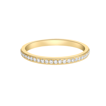0.50ct Round Brilliant Diamond Claw Set Full Eternity Ring set in 18ct Yellow Gold
