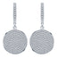 ALLURE STERLING SILVER & WHITE CRYSTAL EARRINGS