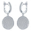 ALLURE STERLING SILVER & WHITE CRYSTAL EARRINGS