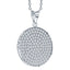 ALLURE STERLING SILVER & WHITE CRYSTAL PENDANT with CHAIN