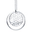 Vega Polished White Gold Plated Stainless Steel Necklace