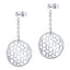 Vega Polished White Gold Plated Stainless Steel EarRings