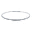 METRIC STERLING SILVER & WHITE CRYSTAL BANGLE