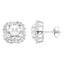 ROYALE STERLING SILVER & WHITE CRYSTAL EARRINGS