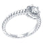 ALLURE STERLING SILVER & WHITE CRYSTAL RING