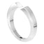 Quantum Cubus White Gold Plated Stainless Steel Bangle