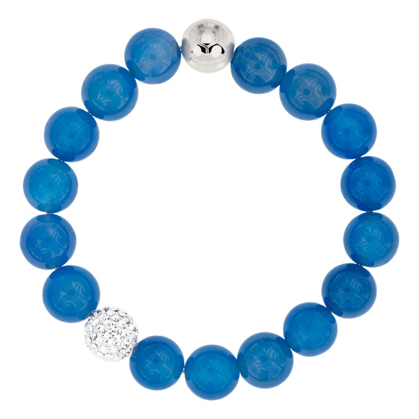 Bonbon Blue Agate & Crystal Bracelet