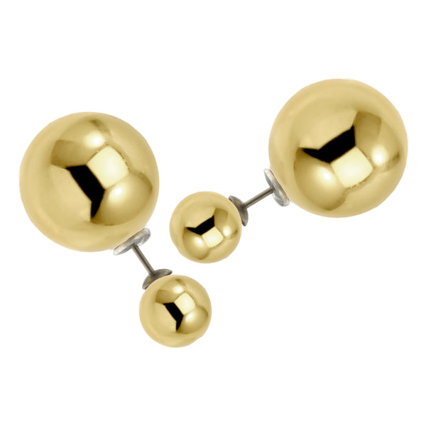 BONBON TITANIUM & YELLOW PLATED EARRINGS