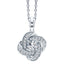 ALLURE STERLING SILVER & WHITE CRYSTAL PENDANT with CHAIN