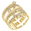 0.80ct H-SI Round Brilliant Diamond Fancy Dress Ring set in 18ct YEllow Gold