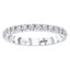 ROUND BRILLIANT PAVÉ Set DIAMOND Full ETERNITY RING IN 18CT WHITE GOLD