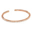 Flexible spring bangle in 18ct Rose gold set with round H-SI diamonds