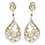 8.01ct Round White & Coloured Diamond Drop Earrings in 18ct White Gold