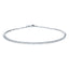 18ct white gold bangle with 1.00ct claw set round brilliant diamonds