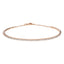 18CT ROSE GOLD BANGLE WITH 1.00CT CLAW SET ROUND BRILLIANT DIAMONDS