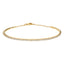 18ct yellow gold bangle with 1.00ct claw set round brilliant diamonds