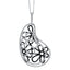 Fancy floral pendant in 18k white gold set with 1.81ct total diamonds