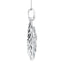 Fancy floral pendant in 18k white gold set with 1.81ct total diamonds