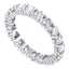 ROUND BRILLIANT Claw Set DIAMOND Full ETERNITY RING IN 18CT WHITE GOLD