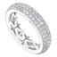 ROUND BRILLIANT PAVÉ Set DIAMOND Full ETERNITY RING IN 18CT WHITE GOLD