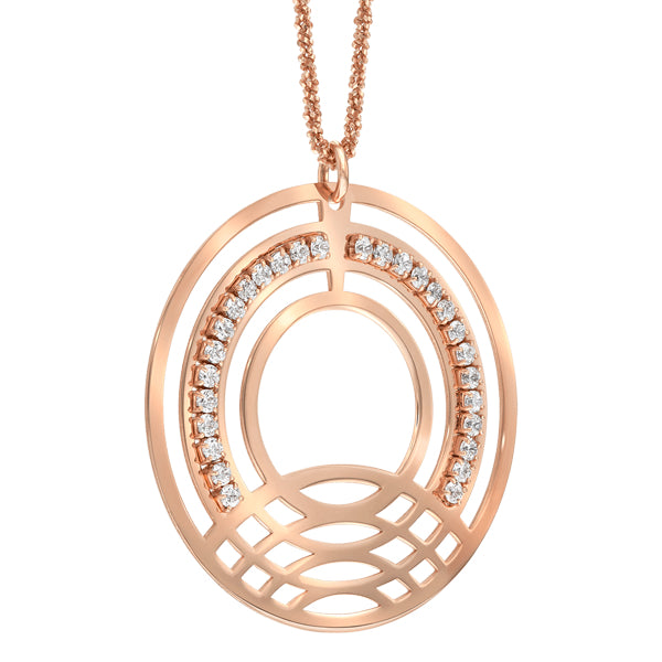 Horizon steelpendant Rose gold plated