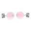 Bonbon Glace White Crystal and Pink Earrings