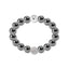 Bonbon Glace White Crystal and Magnetite Bracelet