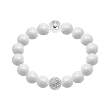 Bonbon Glace White Crystal and White Bracelet