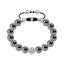 Bonbon Glace White Crystal and Magnetite Bracelet