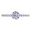 GIA Certified 0.80ct Round Diamond Engagement Ring in 18ct White Gold