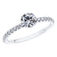 GIA Certified 0.80ct Round Diamond Engagement Ring in 18ct White Gold