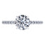 GIA Certified 1.10ct Round Diamond Engagement Ring in 18ct White Gold