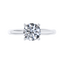 0.90ct F-SI2 Round Diamond Solitaire Engagement Ring in 18ct White Gold