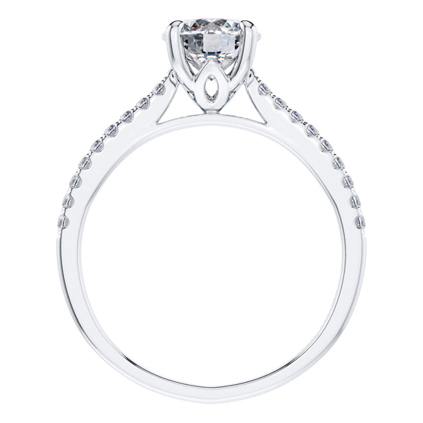 GIA Certified 1.18ct Round Diamond Engagement Ring in 18ct White Gold