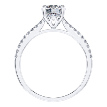 GIA Certified 1.18ct Round Diamond Engagement Ring in 18ct White Gold