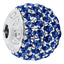 Bangle ball end pave set with Sapphire colour crystals for September