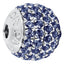 Bangle ball end pave set with Tanzanite colour crystals for December