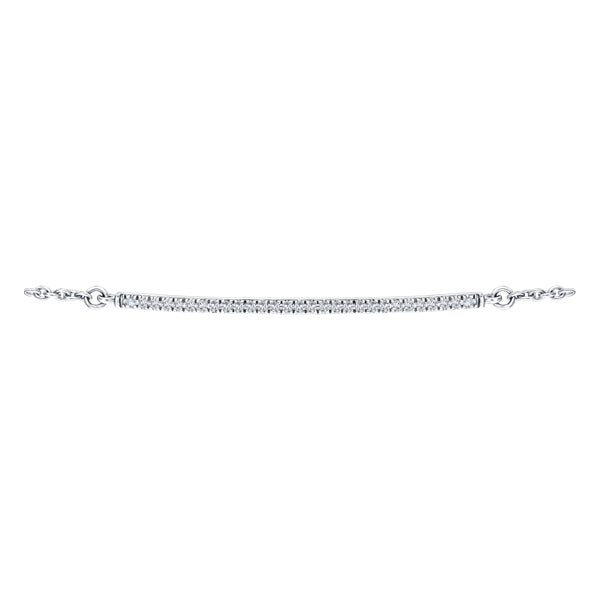 0.10ct H-SI Linear diamond bracelet in 18k white gold