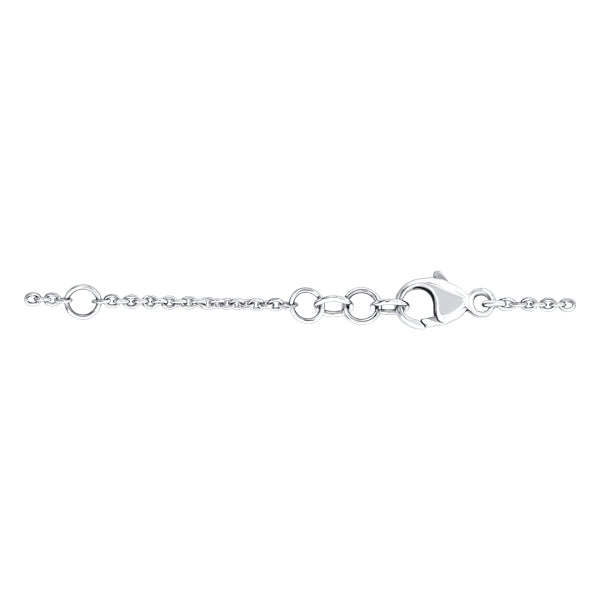 0.10ct H-SI Linear diamond bracelet in 18k white gold