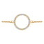 0.10ct Round brilliant H-SI circular diamond bracelet in 18k yellow gold