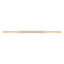 0.25ct round brilliant H-SI diamond trilogy line bracelet in 18k yellow gold