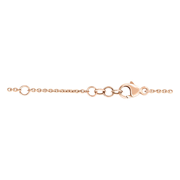 0.10ct Round brilliant H-SI circular diamond bracelet in 18k rose gold