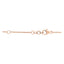 0.10ct Round brilliant H-SI circular diamond bracelet in 18k rose gold