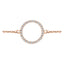 0.10ct Round brilliant H-SI circular diamond bracelet in 18k rose gold