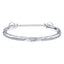 Eternal Charm bangle in sterling silver pave set with signature Tresor Paris crystals