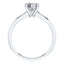 Elegant 4 Claw 18ct White Gold Round Brilliant Diamond Engagement Ring.