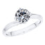 Round Brilliant 18ct White Gold Diamond Engagement Ring.